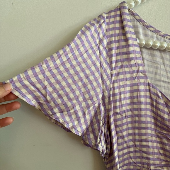 NWT| Plaid Mini Summer Dress - Picture 4 of 7